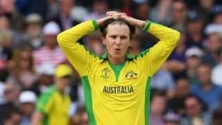 Cricket World Cup 2019: Adam Zampa found guilty of breaching ICC Code of Conduct during Australia’s win over West Indies